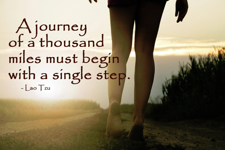 first step in a journey quote