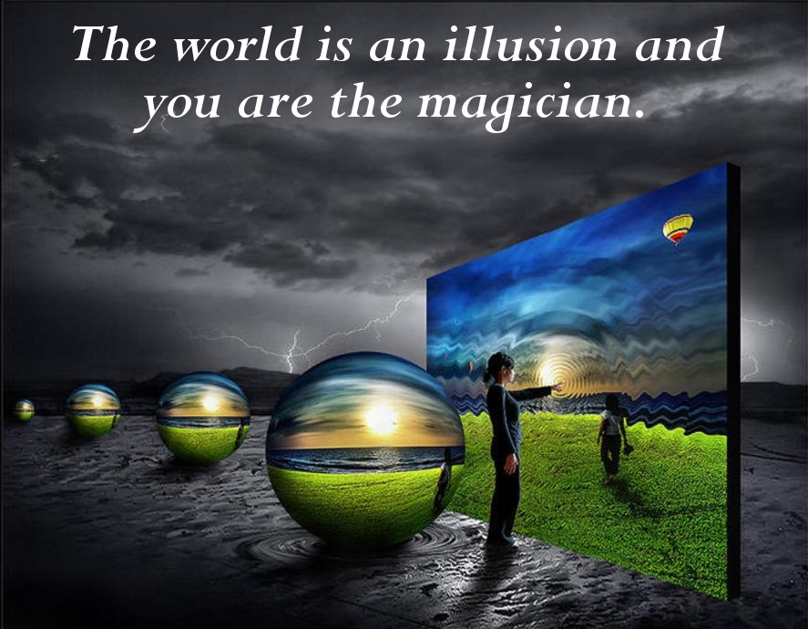 The World is an Illusion Inspirational Quotes Timer